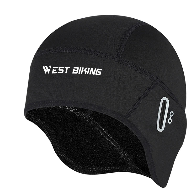 G Active Winter Thermal Cycling Skull Cap Windproof Fleece Helmet Liner for Men