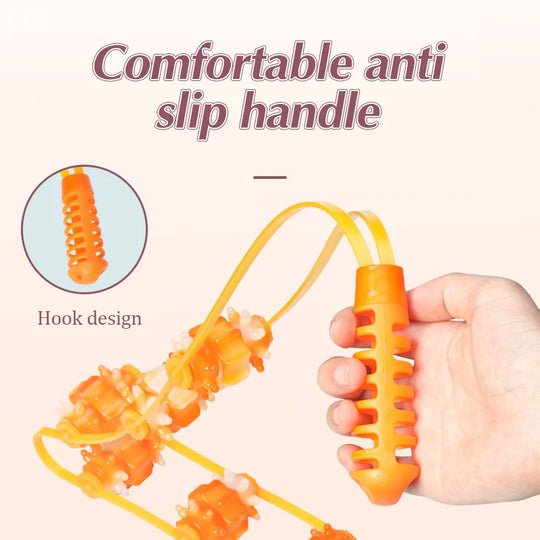 G Active Manual Back &amp; Neck Massage Roller Rope Massager for Muscle Relaxation