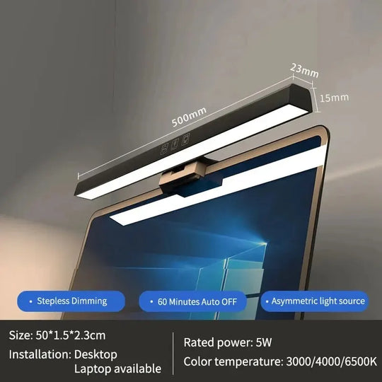 G Workspace LED Monitor Light Bar USB Powered Dimmable Screen Desk Lamp for Home &amp; Office