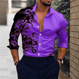 G Style Men's Long Sleeve Casual Shirt Classic Button-Up (XS–6XL)