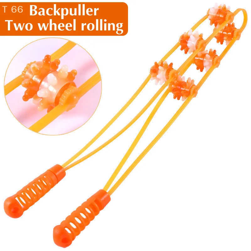 G Active Manual Back &amp; Neck Massage Roller Rope Massager for Muscle Relaxation