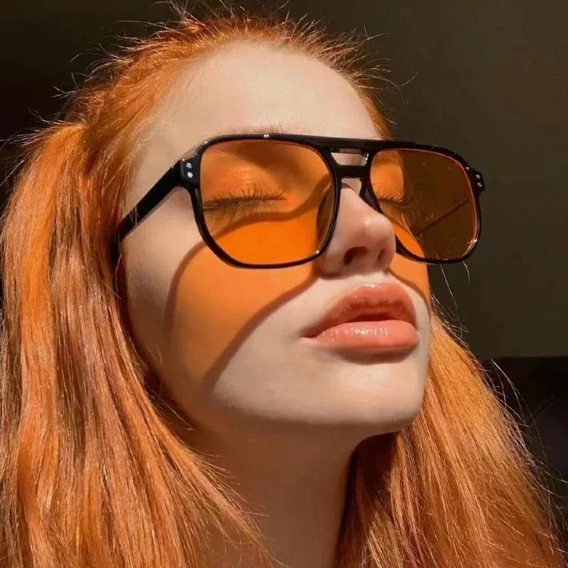 G Style Oversized Square Sunglasses Unisex Vintage UV400 Fashion Eyewear