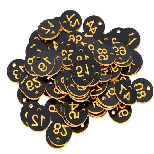 G Garden 1–100 Numbered Beehive Tags Red Livestock, Apiary &amp; Garden Marker Labels