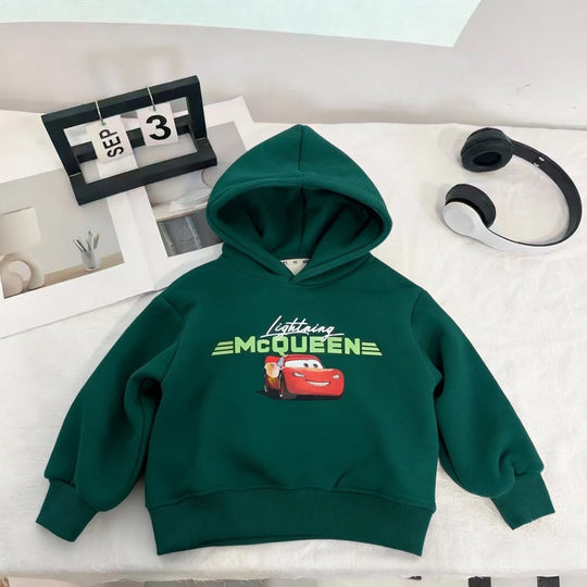 G Kids Cartoon Car Hoodie Long Sleeve Hooded Sweatshirt for Boys &amp; Girls