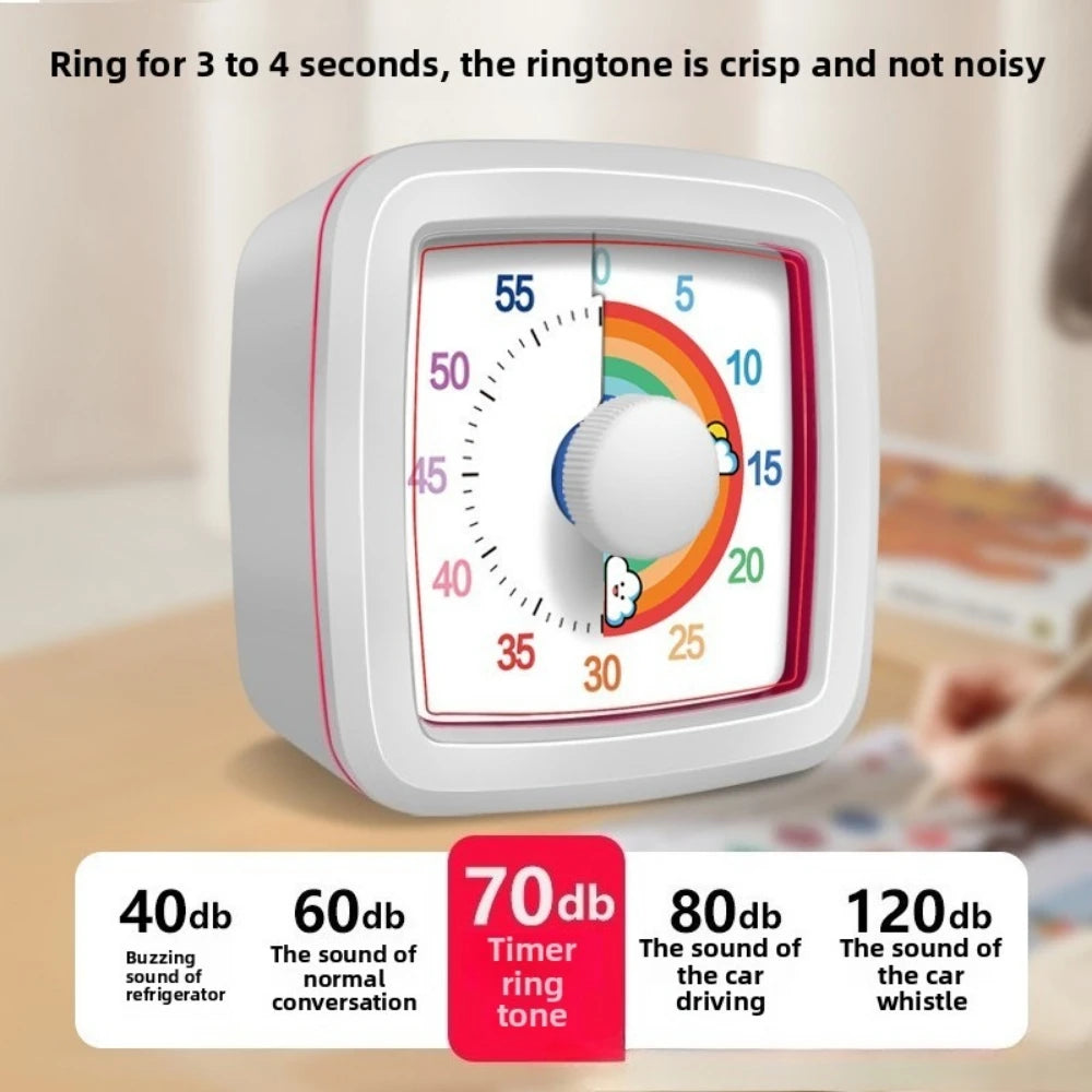 G Workspace 60-Minute Visual Countdown Timer Silent Timer for Kids, Classroom, Kitchen &amp; Home
