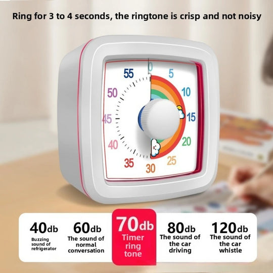 G Workspace 60-Minute Visual Countdown Timer Silent Timer for Kids, Classroom, Kitchen &amp; Home