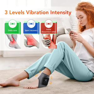 G Active Electric Ankle & Foot Massager with Heat Temperature-Controlled Foot Massage Wrap
