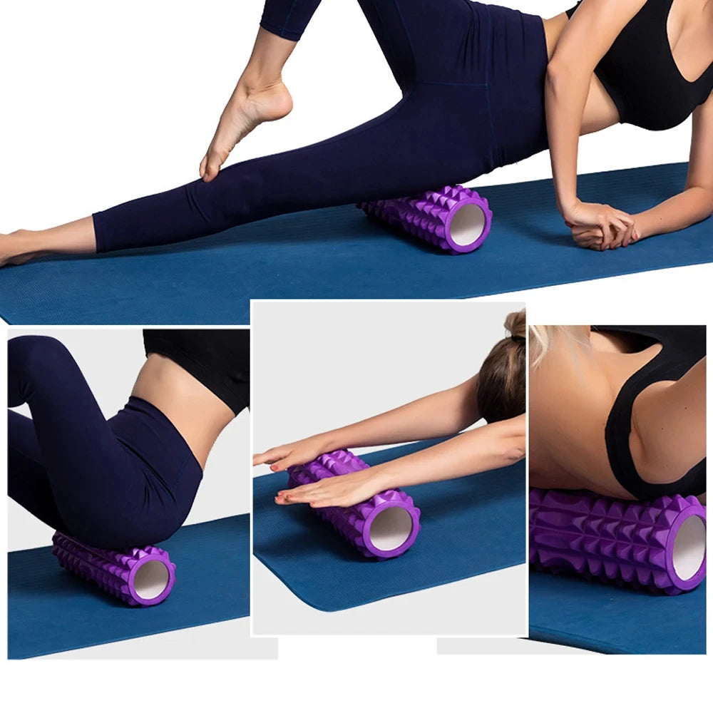 G Active 30cm High-Density Foam Roller Textured Massage Roller for Pilates, Yoga &amp; Fitness