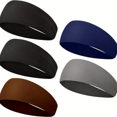 2 Pairs Sport Anti Sweat Hairband Running Fitness Forehead Protector Spring Summer Outdoor Headband