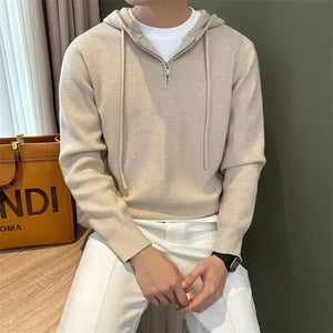 G Style Men's Full-Zip Hooded Sweatshirt Casual Zip-Up Hoodie Jacket