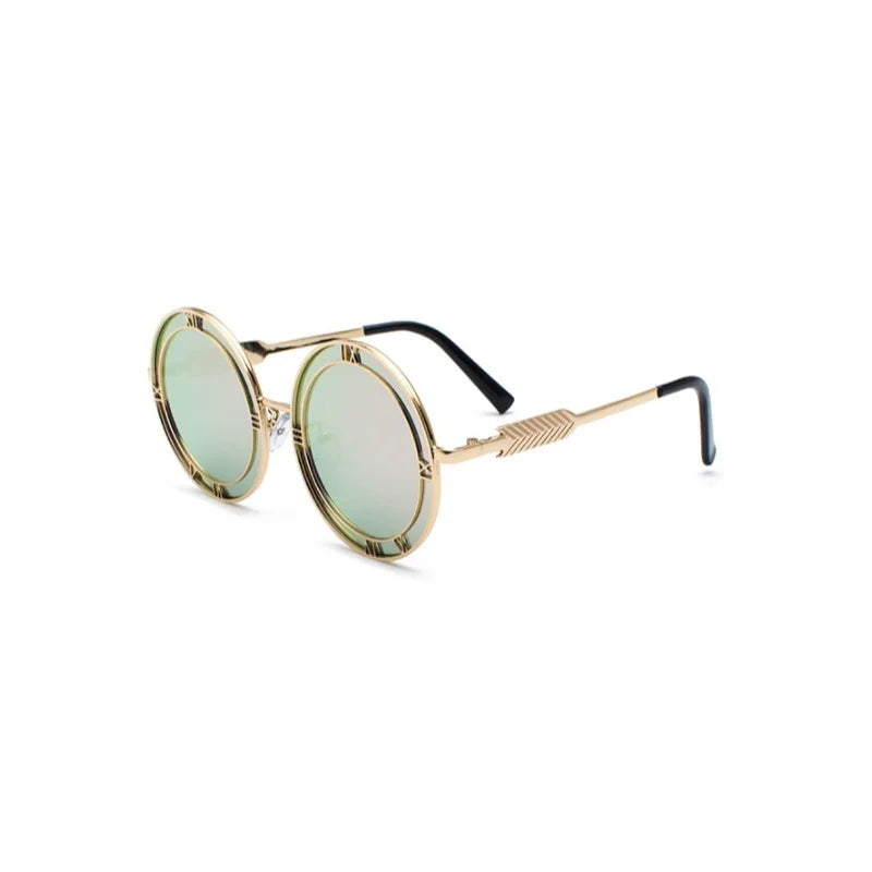 G Style Round Unisex Sunglasses UV400 Retro Fashion Eyewear