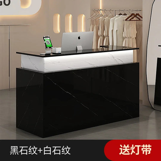 G Workspace Luxury Reception Desk Modern Front Counter for Salon, Spa, Office &amp; Commercial Reception Areas