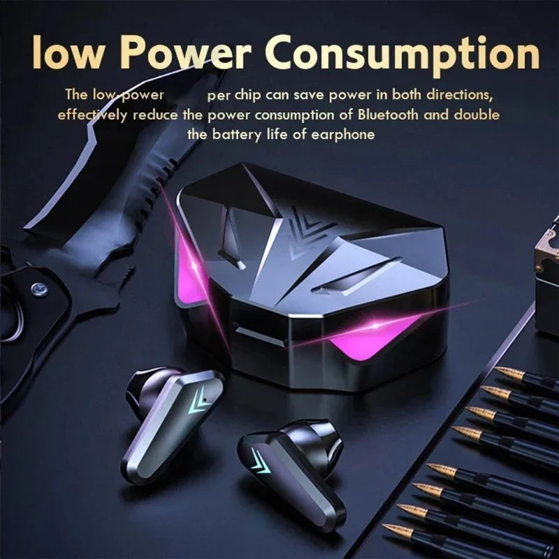 G Audio X15 TWS Wireless Bluetooth Earbuds LED Display Charging Case with Noise Reduction &amp; Microphone
