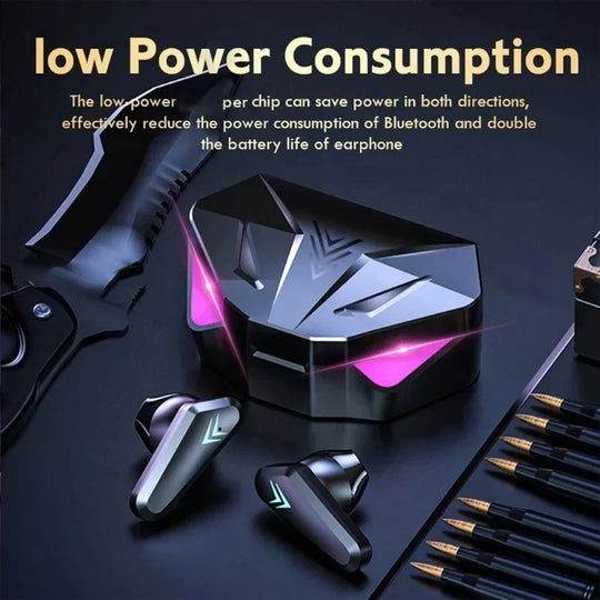 G Audio X15 TWS Wireless Bluetooth Earbuds LED Display Charging Case with Noise Reduction &amp; Microphone
