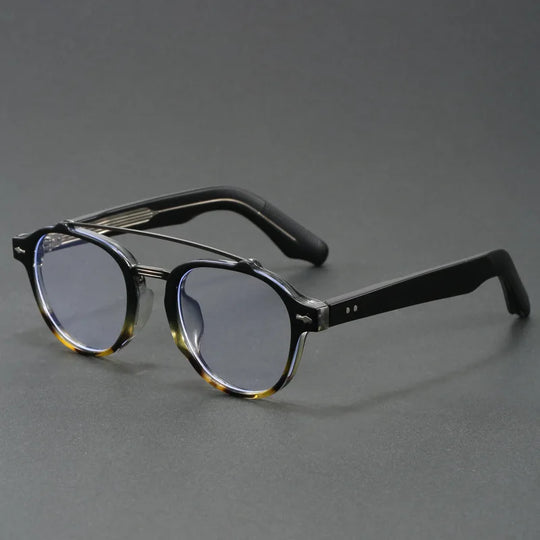 G Style Retro Blue Light Blocking Glasses Double Bridge Unisex Frames