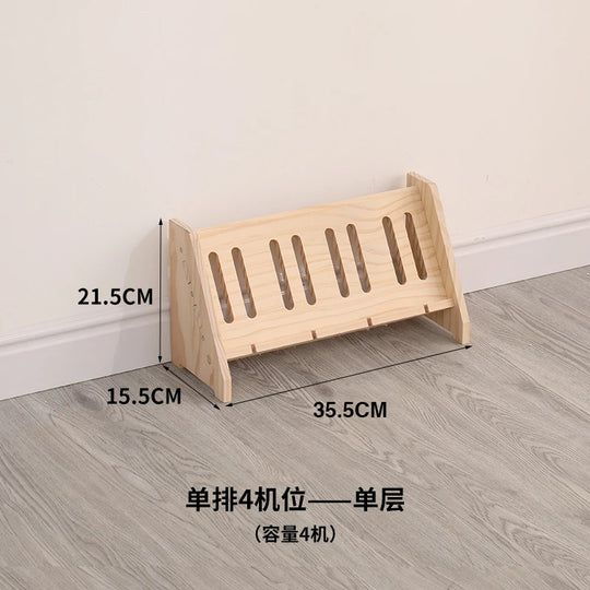G Workspace Advanced Wooden Phone Stand with Charging Slot Desktop Mobile Holder for Streaming &amp; Desk Setup