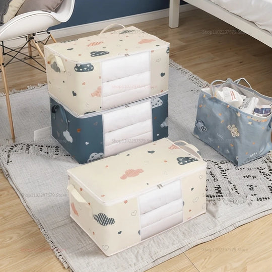 G Home Large Capacity Storage Bag with Handles Dustproof Non-Woven Closet &amp; Bedding Organizer