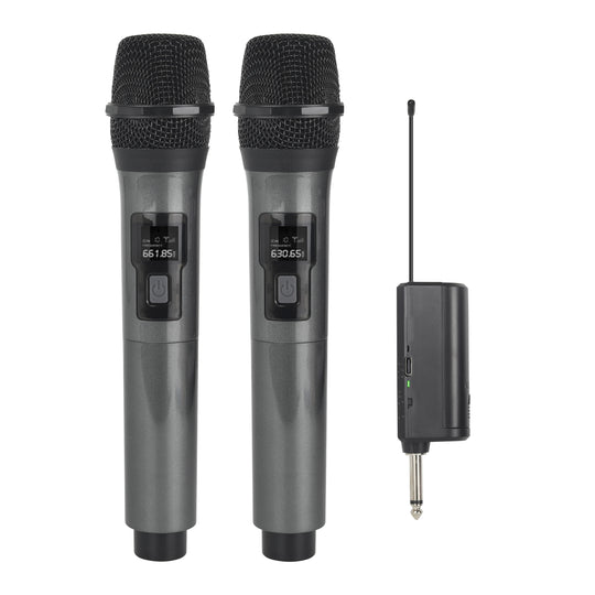 G Creator 2-Channel UHF Wireless Handheld Microphone System Dual Karaoke &amp; Event Microphones