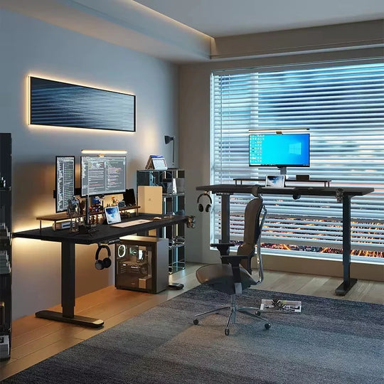 G Workspace Electric Height Adjustable Standing Desk Ergonomic Sit-Stand Office Workstation