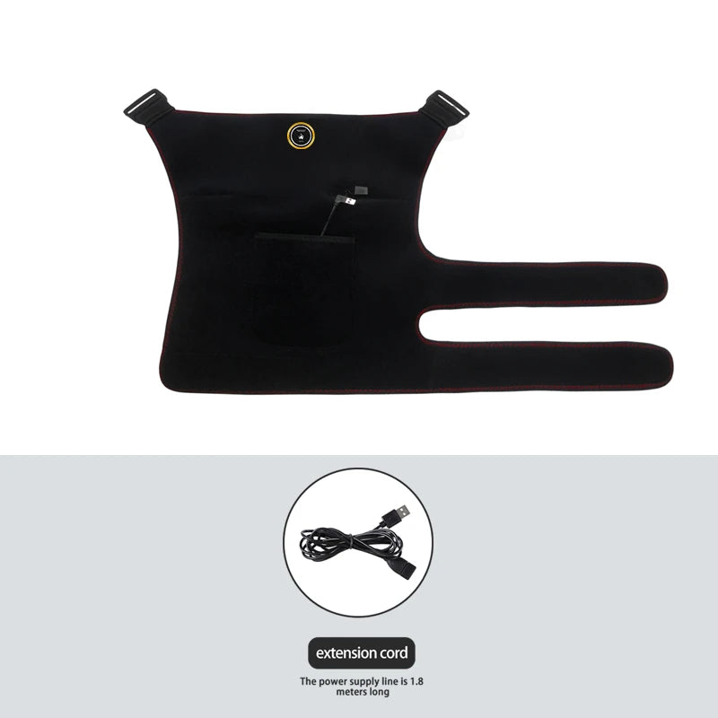 G Active Heated Hip Massager 3-Level Waist &amp; Hip Massage Wrap with Vibration