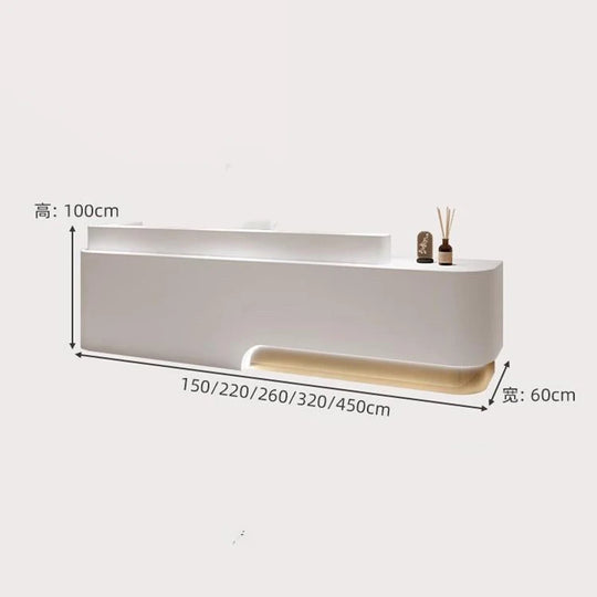 G Workspace Custom Reception Desk Modern Front Desk for Office, Retail &amp; Commercial Spaces