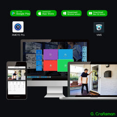 XMeye D SONY 6MP 8MP 4K POE IP Camera Support TF Card Speaker Audio Warning Onvif CCTV Video Surveillance Security G.Craftsman