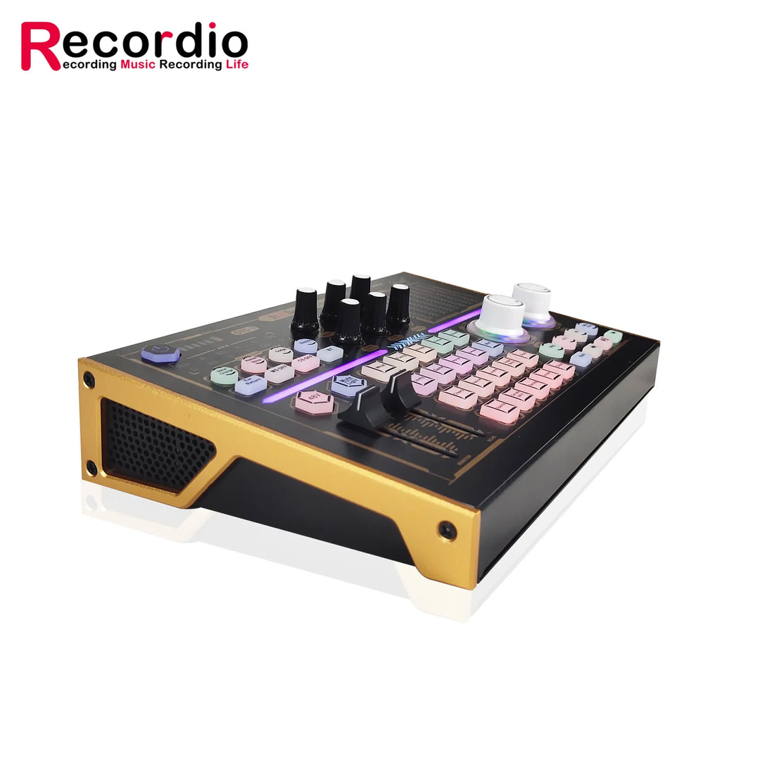 G-Mix GAX-N8 Podcast Equipment Bundle 48V Condenser Microphone &amp; Professional Recording Sound Card Kit