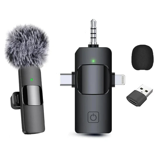 G Creator Wireless Lavalier Microphone for iPhone &amp; Android Clip-On Noise Reduction Mic for Streaming, Vlogging &amp; Recording