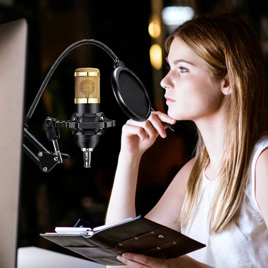 G-Mix BM800 Podcast Recording Kit V8 Sound Card, Condenser Microphone &amp; Metal Shock Mount