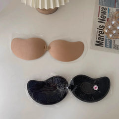 Women Invisible Push Up Bra Backless Strapless Bra Seamless Front Closure Bralette Underwear Women Self-Adhesive Silicone Sticky