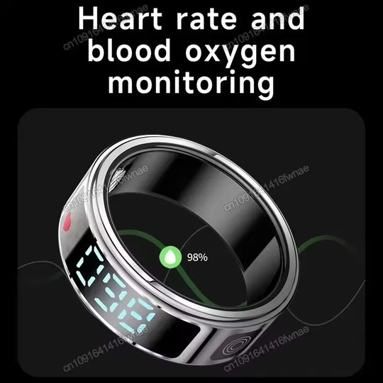G Active R12/R11 Smart Ring with Touch Display Wireless Charging, Wellness Tracking &amp; 5ATM Waterproof Design