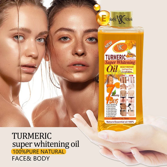 G Active Turmeric Body Massage Oil 200ml Moisturizing Aromatherapy Oil for Face &amp; Body