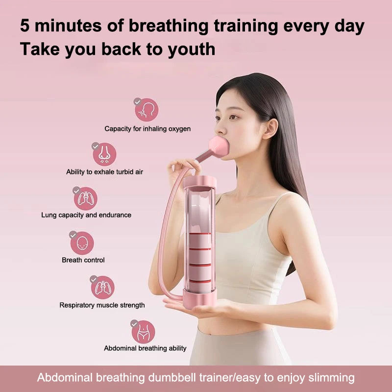 G Active Breathing Exercise Trainer Set Adjustable Respiratory Training Tool for Daily Breathing Workouts