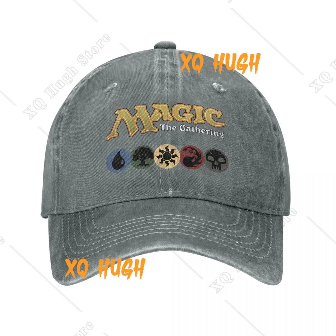 G Style Fantasy Gaming Distressed Denim Baseball Cap Adjustable Unisex Vintage Washed Hat