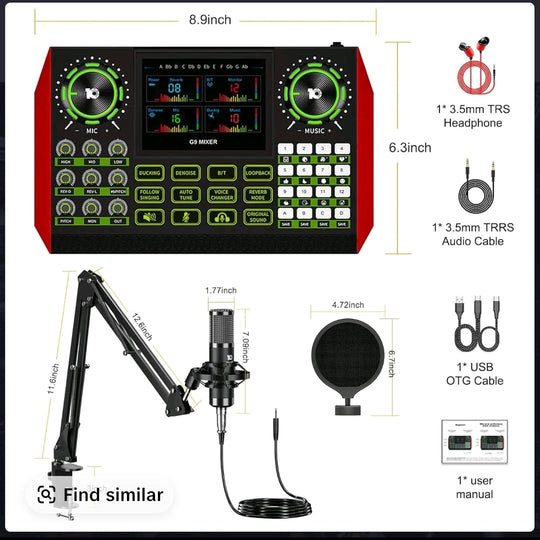 G Lifestyle System Podcast Bundle Creator Audio, Streaming &amp; Recording Essentials