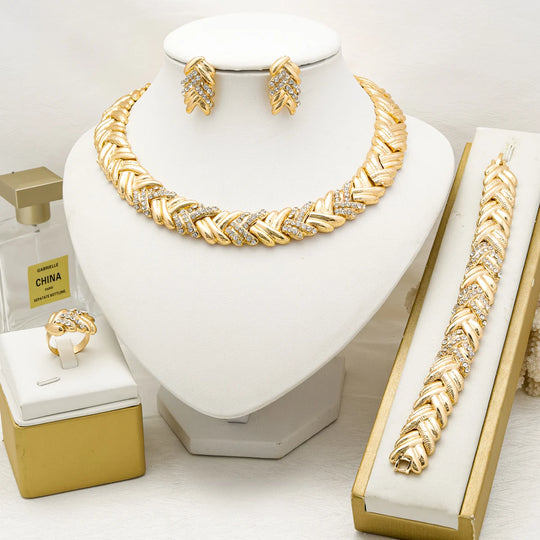 G Style 18K Gold-Plated Jewelry Set Women&