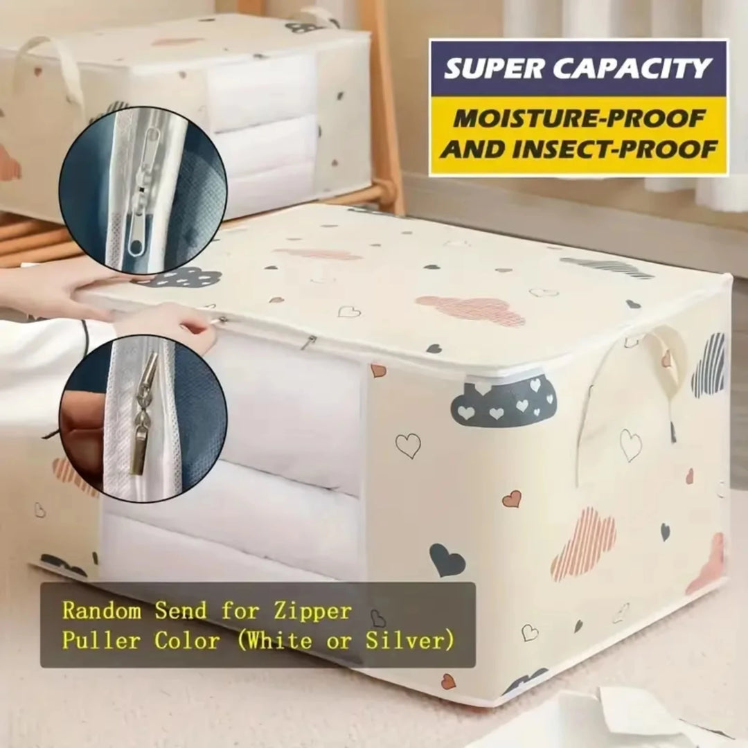 G Home Large Capacity Storage Bag with Handles Dustproof Non-Woven Closet &amp; Bedding Organizer