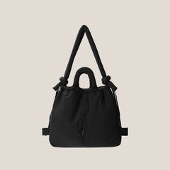 Casual nylon padded tote bag designer soft puffer women shoulder crossbody bags Simple Vintage large capacity handbags 2023