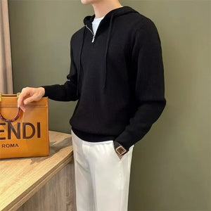 G Style Men's Full-Zip Hooded Sweatshirt Casual Zip-Up Hoodie Jacket