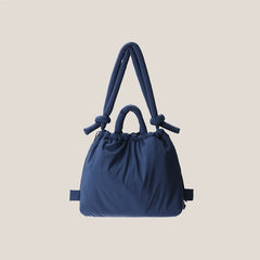 Casual nylon padded tote bag designer soft puffer women shoulder crossbody bags Simple Vintage large capacity handbags 2023