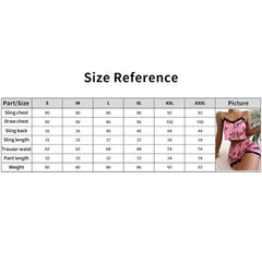 New Ladies Cute Sexy Printed Pajamas 2-Piece Spring/Summer Home Wear Fashion Lace Patchwork Suspenders Set