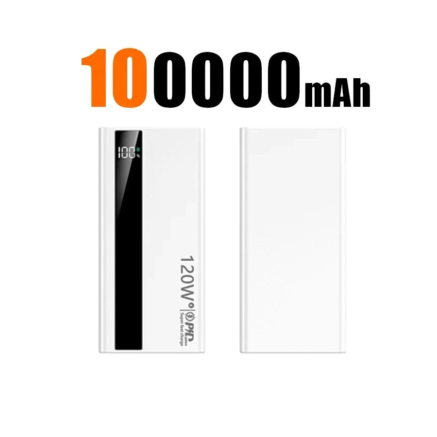 G Creator 120W Fast Charging Power Bank High-Capacity Portable Charger with PD 20W for Phones &amp; Tablets
