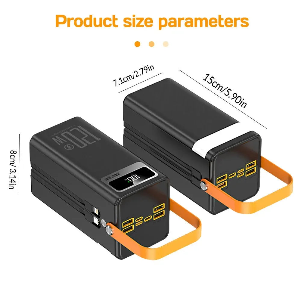 G Creator 80,000mAh 120W Fast Charging Power Bank High-Capacity Portable Charger with Multi-Device Charging