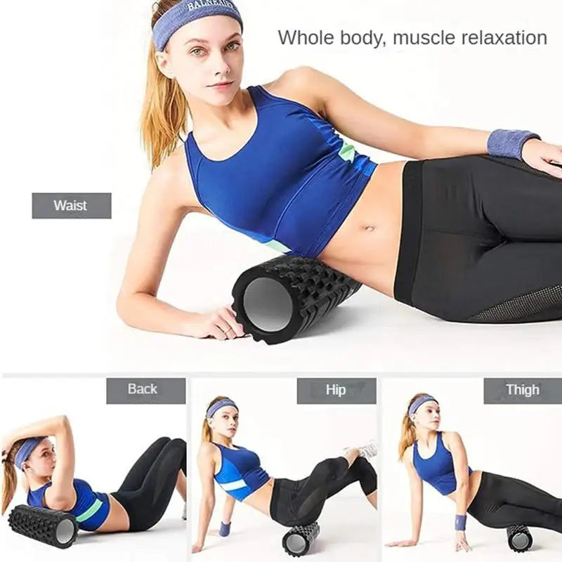 G Active 30cm High-Density Foam Roller Textured Massage Roller for Pilates, Yoga &amp; Fitness