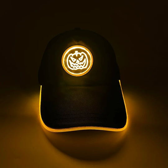 G Costume LED Light-Up Baseball Cap Flashing Adjustable Party, Festival &amp; Cosplay Hat