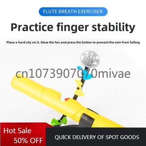 G Active Breathing Training Flute Portable Airflow Practice Tool for Breathing & Wind Instrument Exercises
