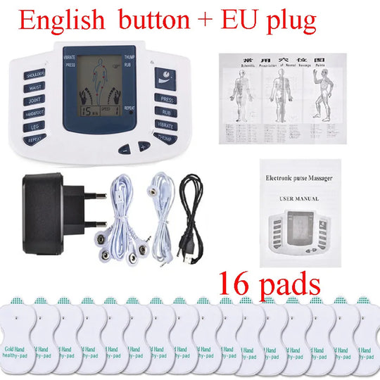G Active Electric TENS Body Massager Portable Muscle Massage Device for Neck, Back &amp; Feet