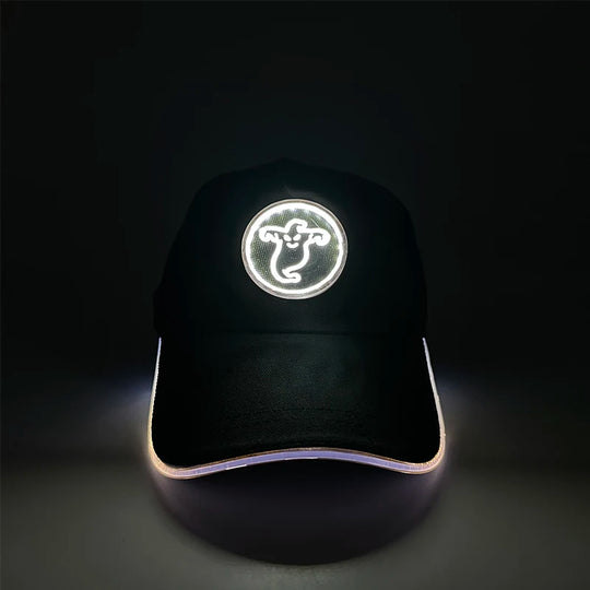 G Costume LED Light-Up Baseball Cap Flashing Adjustable Party, Festival &amp; Cosplay Hat