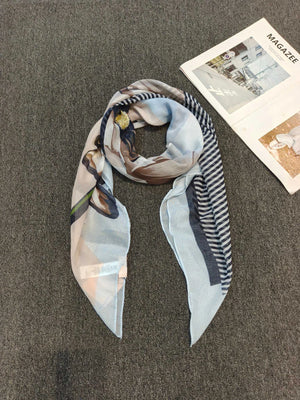 G Style European Print Scarf Soft Versatile Shawl & Lightweight Fashion Wrap