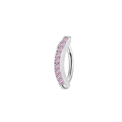 1PCS Pink Crown Belly Button Rings Jewelry Stainless Steel Heart Navel Piercing Barbell Crystal Cute Belly Rings For Women Girls